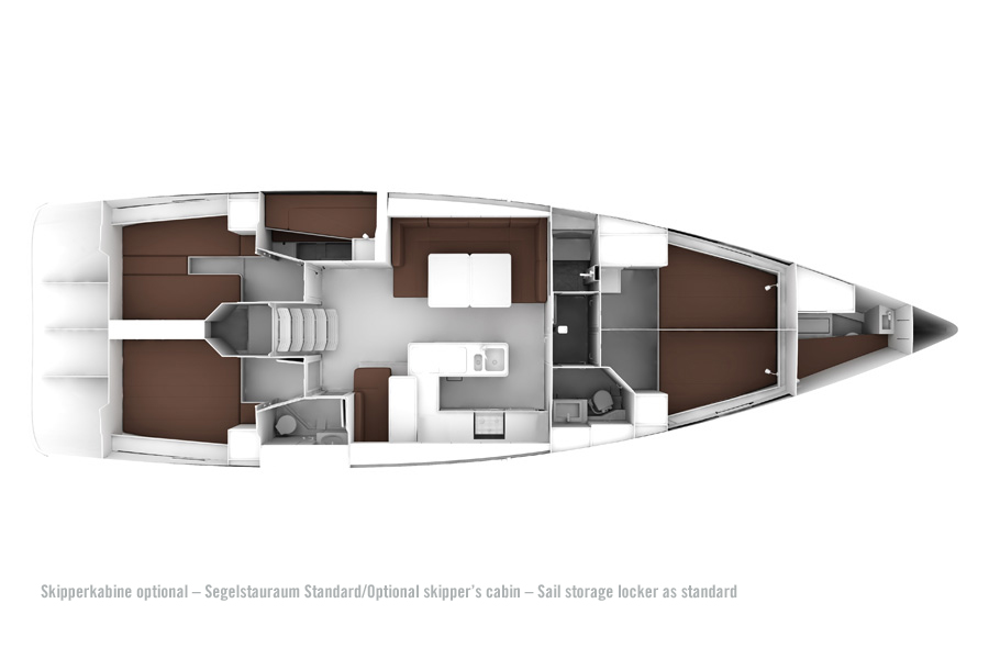 Bavaria Cruiser 56 (5+1cab/3wc) Sketch