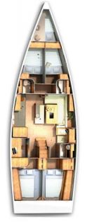 Hanse 505 (5+1cab/2+1wc) Sketch