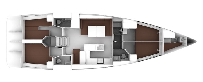 Bavaria Cruiser 56 (3+1 Cab/3WC) Sketch