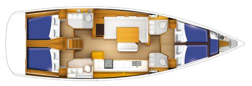 Grundriss von Sun Odyssey 519 Belle Epoque 