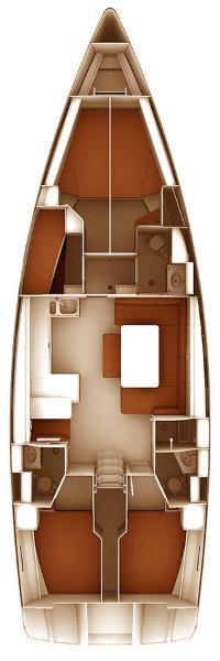 Bavaria Cruiser 51 Style (5Cab/3WC) Sketch