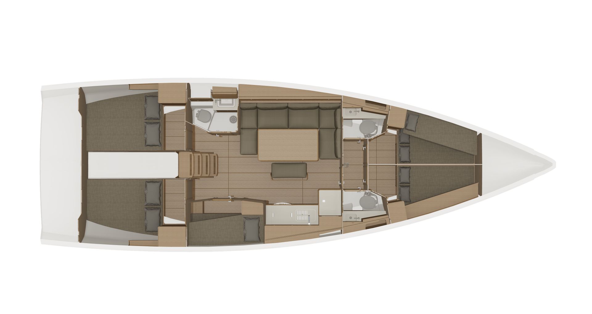 Dufour 460 Grand Large (5cab) Sketch
