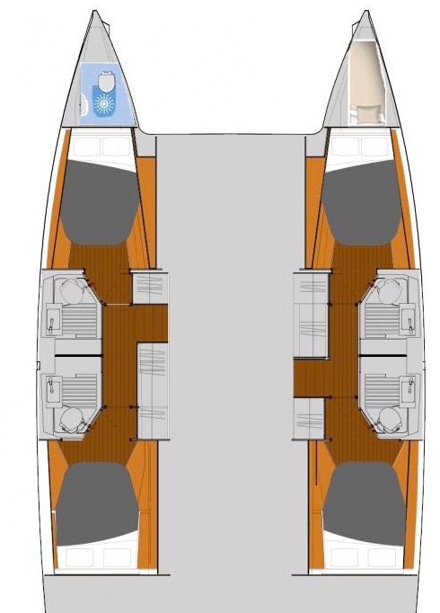 Astréa 42 (4+1cab) „Sirius 1“ als Charteryacht