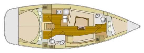 Elan 394 Impression (3cab/2wc) Sketch