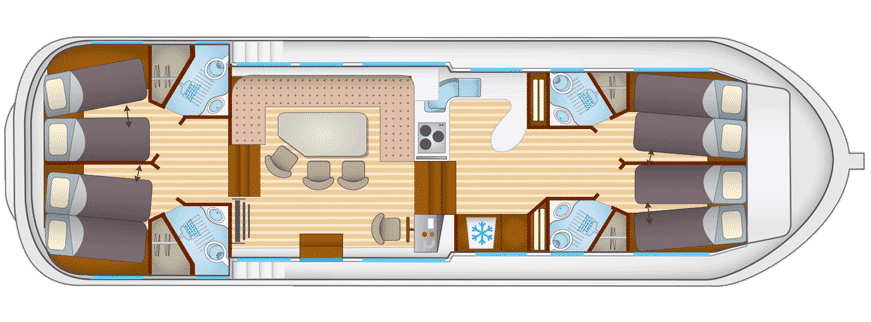 Locaboat Pènichette 1500 FB Sketch