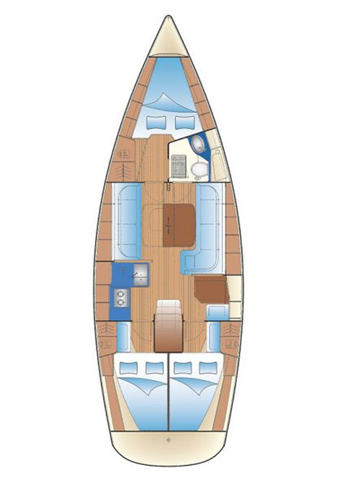 Bavaria 38 Cruiser (3 cab) Sketch