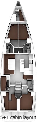 Bavaria Cruiser 56 (5+1cab/3wc) Sketch