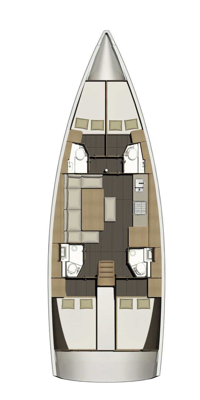 Dufour 460 Grand Large Sketch