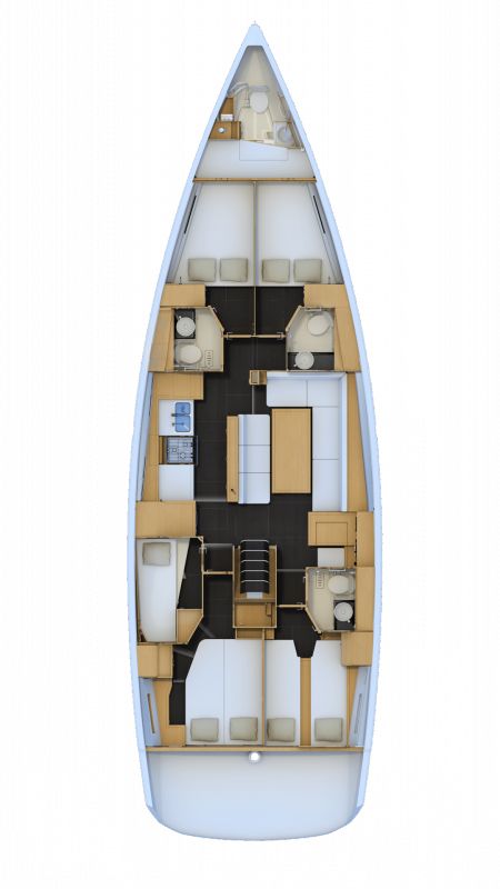 Jeanneau 54 (5+1 cab, 3WC) Sketch