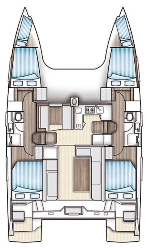 Nautitech Open 40 (4+2cab/2wc) Sketch