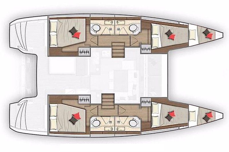 Lagoon 40 (4+2Cab/4wc) Sketch
