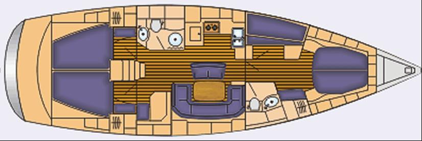 Bavaria 46 Cruiser (4 cab) Sketch