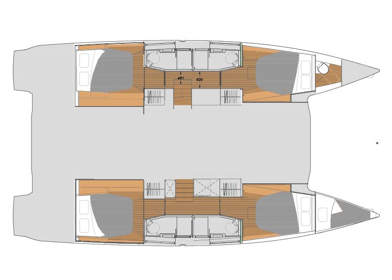 Elba 45 (4+1cab/4wc) Sketch