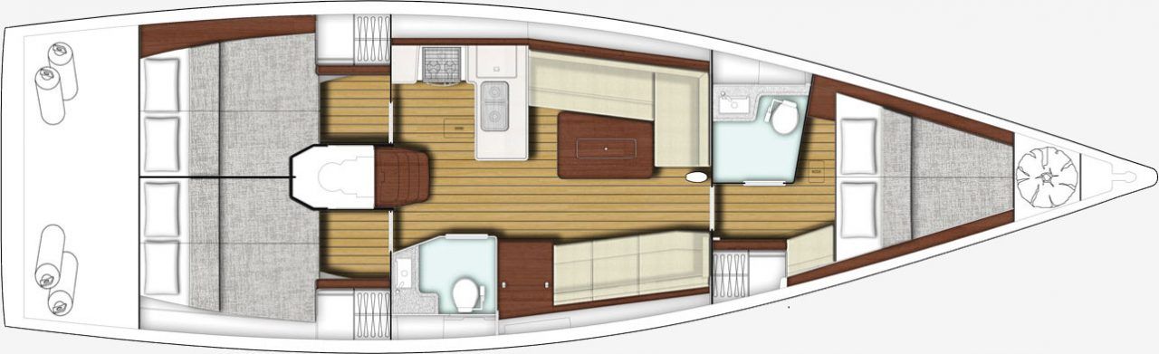 Xp 44 „Gazelle“ als Charteryacht