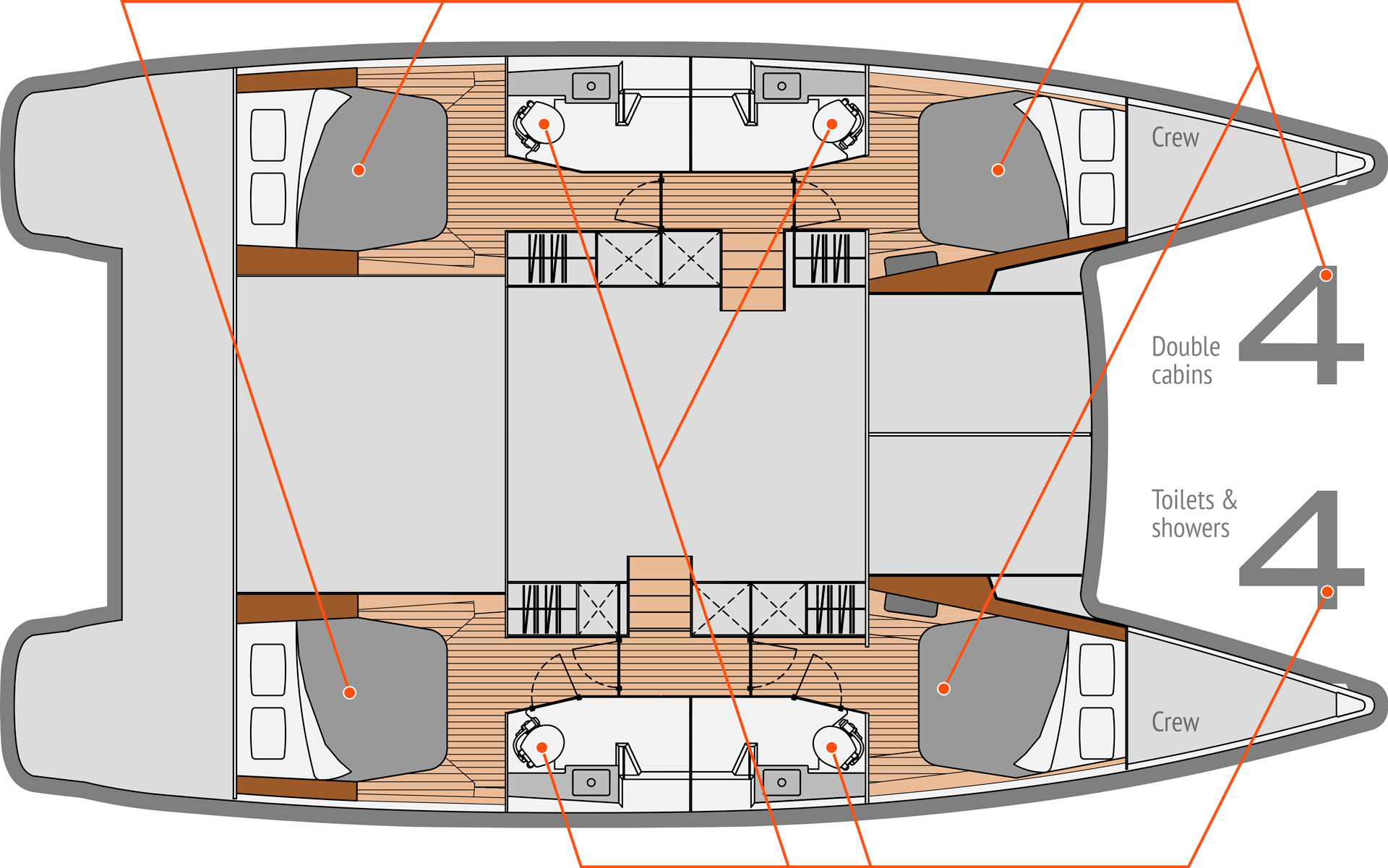 Helia 44 (4cab) „Lycia“ als Charteryacht