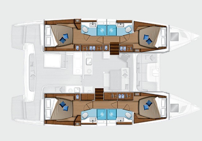 Lagoon 46 (4+1cab) Sketch