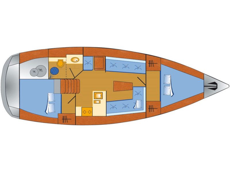 Bavaria 37 Cruiser (2 cab) Sketch