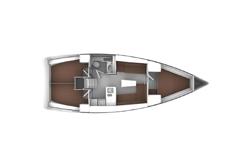 Bavaria 37 Cruiser (3 cab) Sketch
