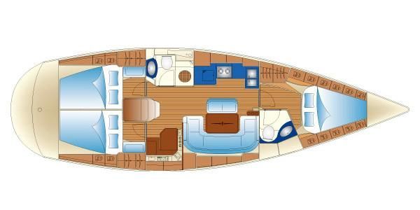 Bavaria 43 Cruiser Sketch