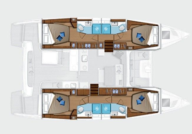 Lagoon 46 (4+2cab) Sketch