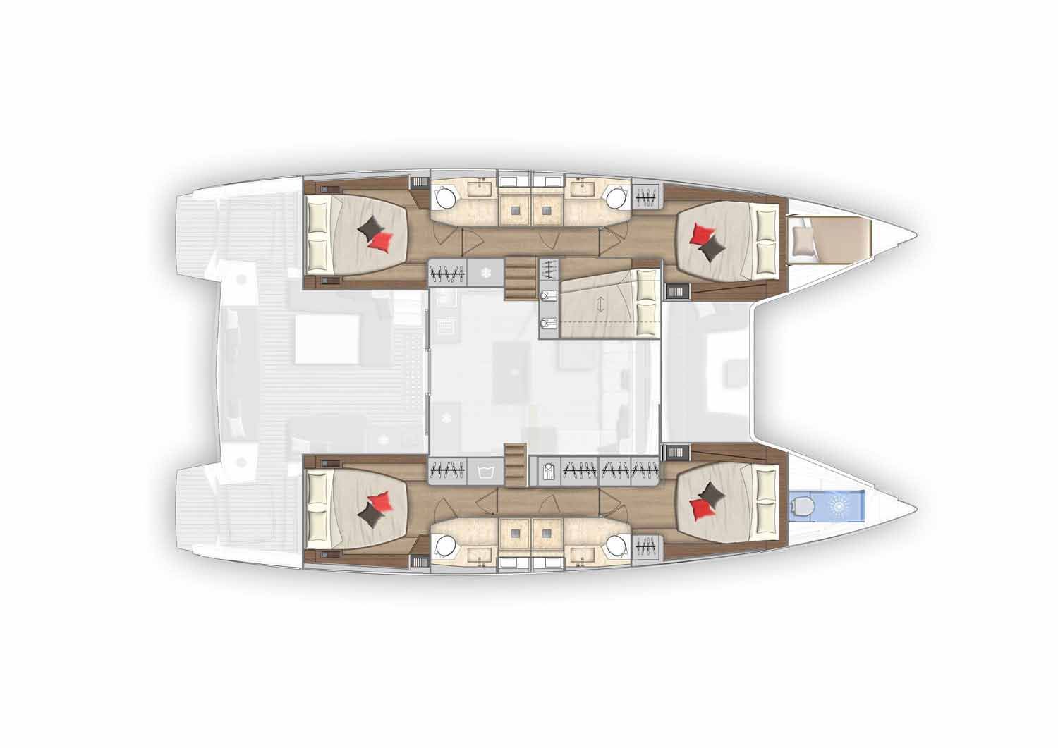 Lagoon 50 (5 cab) „Andiamo“ als Charteryacht