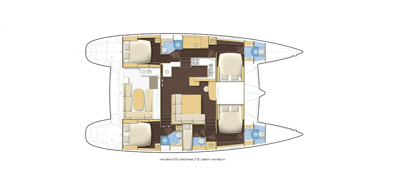 Lagoon 500 (5 cab) „Lagoon 500 2009“ als Charteryacht