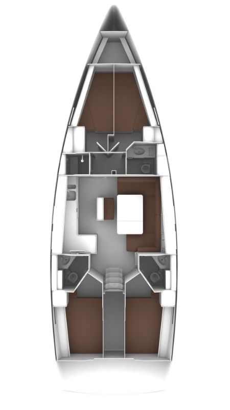 Bavaria Cruiser 46 (4 cab/3WC) Sketch