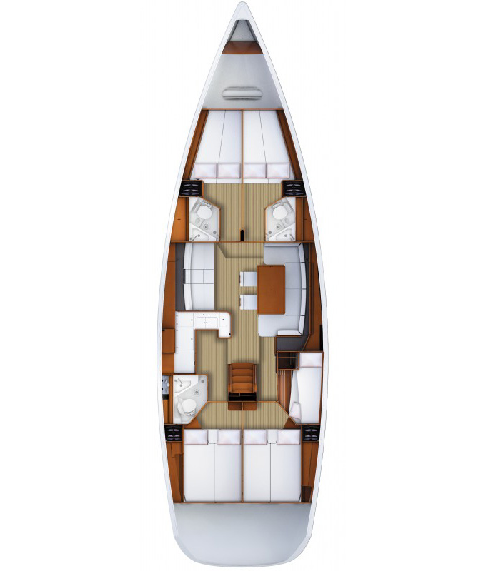 Jeanneau 53 (6Cab/3WC) Sketch