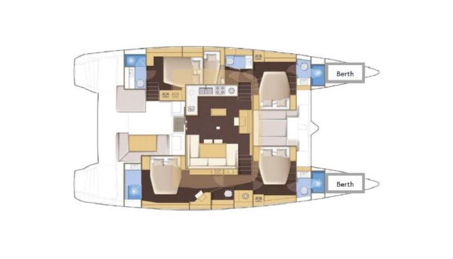 Lagoon 52 (5+2cab/5wc) Sketch