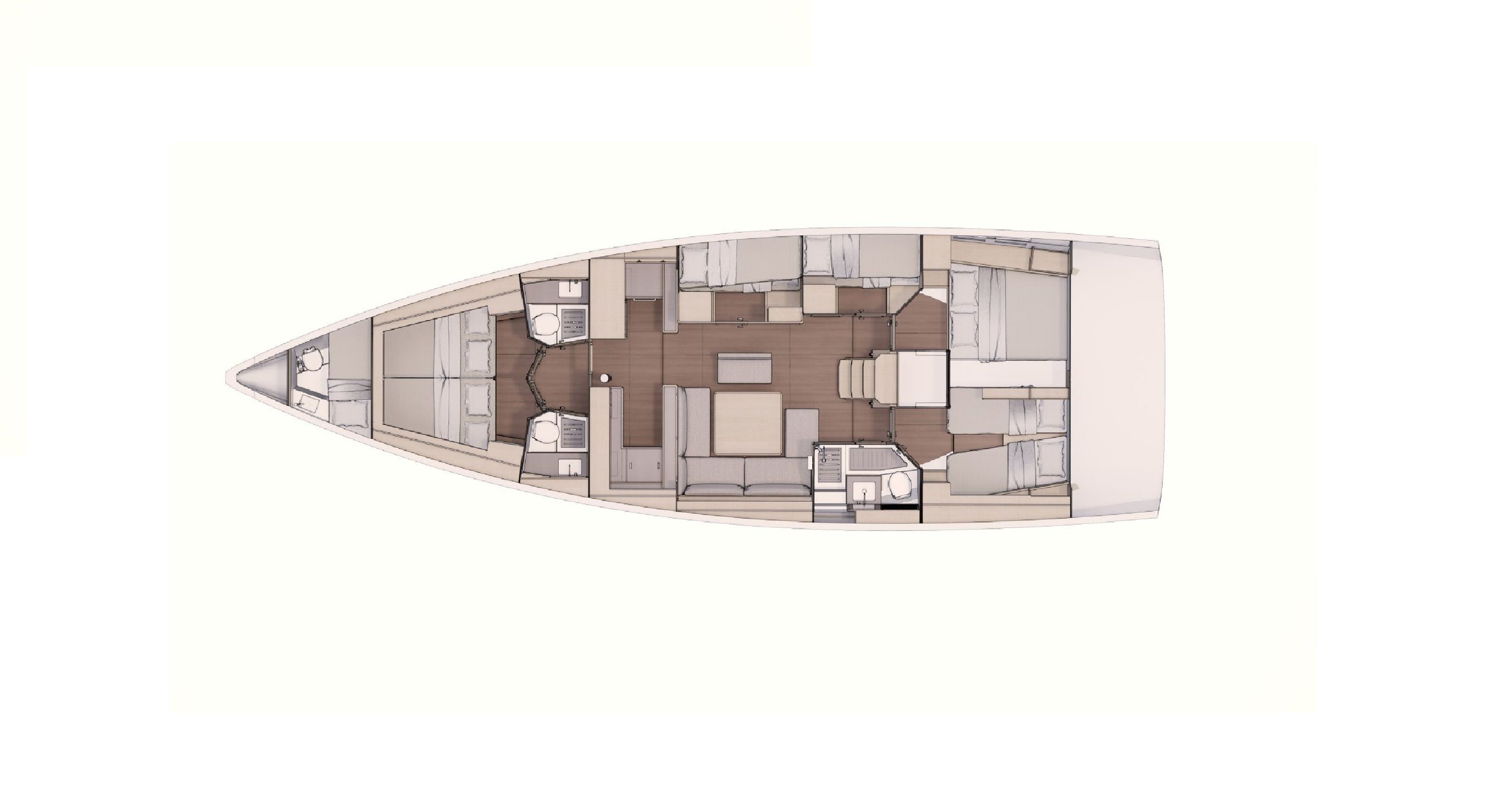 Dufour 530 Cab 6+1 „Anna III“ als Charteryacht