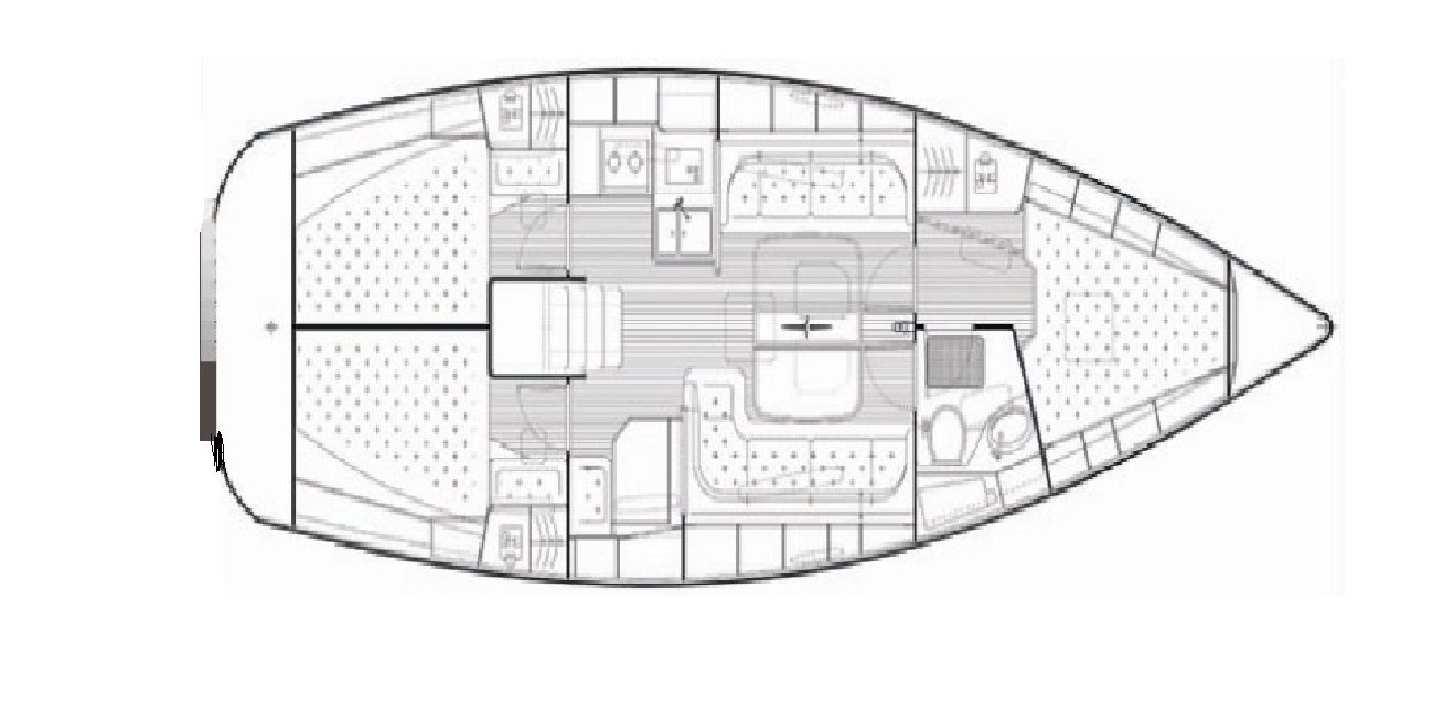 Bavaria 38 Cruiser (3 cab) Sketch
