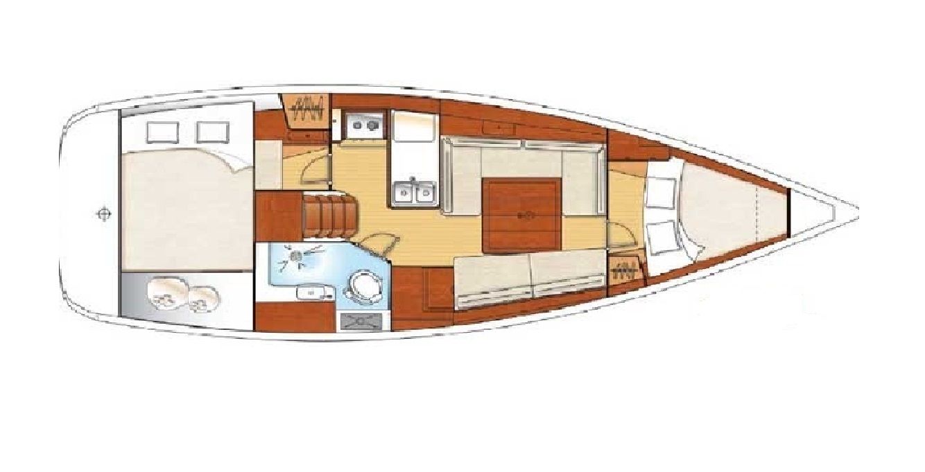 Oceanis 34 (2 cab) Sketch