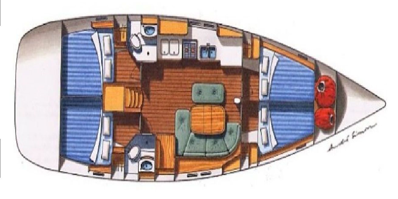 Oceanis Clipper 473 (4Cab/2WC) „Senza Pensieri“ als Charteryacht