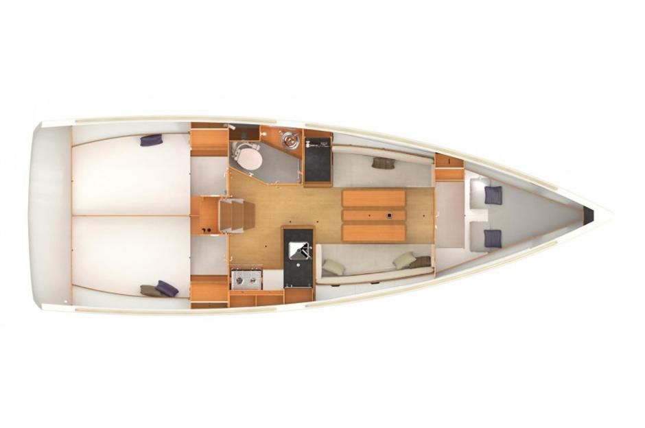 Sun Odyssey 349 (3cab) Sketch