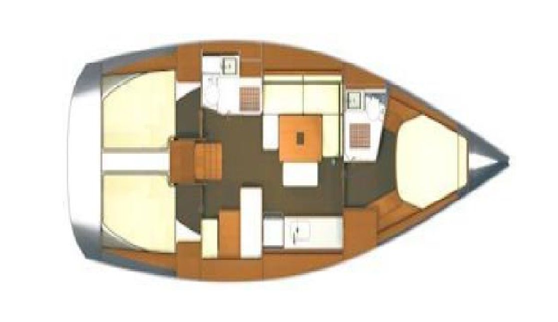 Dufour 405 Grand Large Sketch