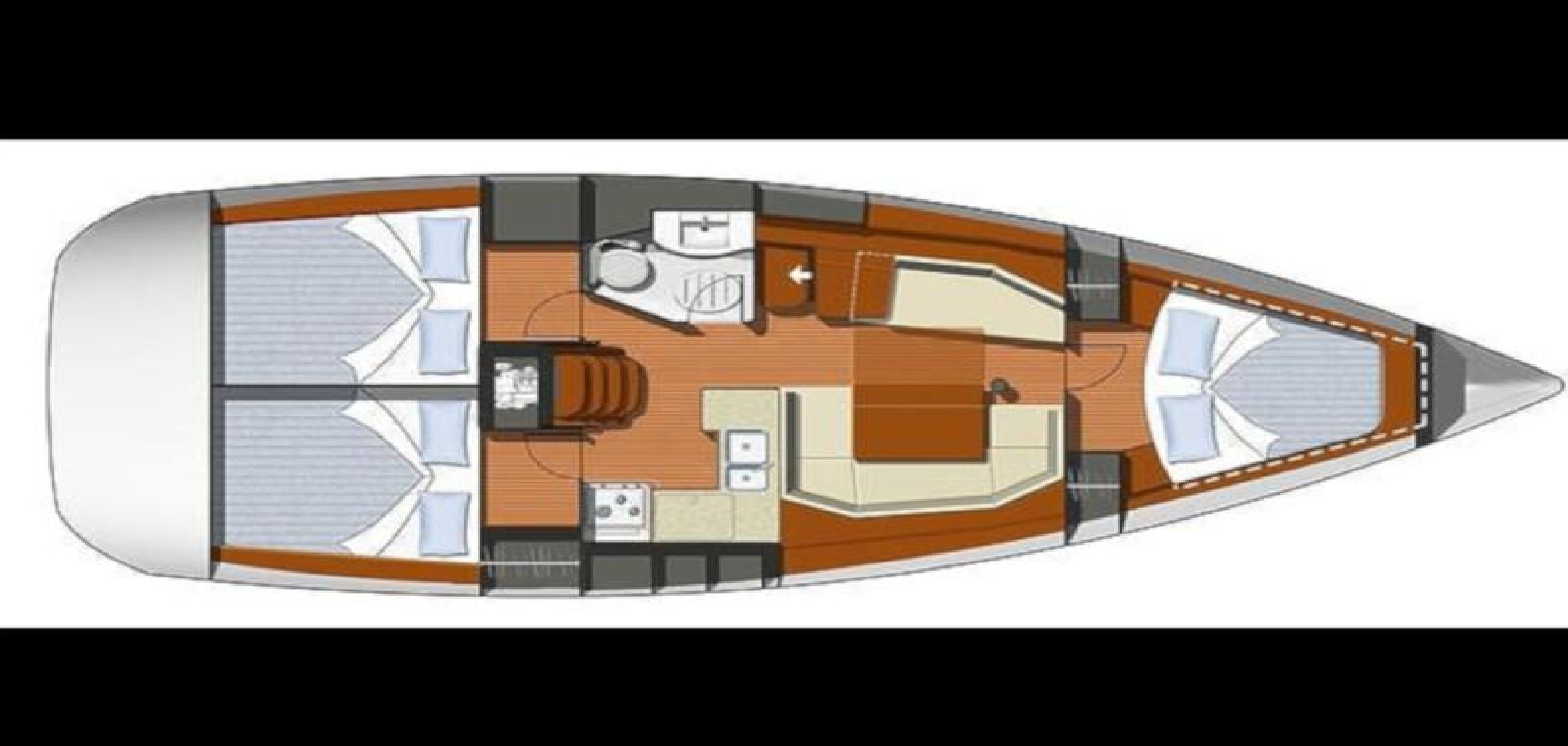 Sun Odyssey 39i (3cab/1wc) Sketch