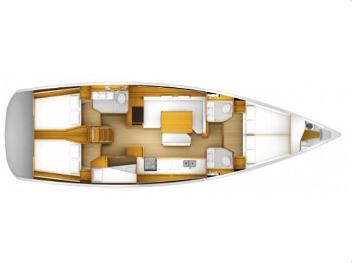 Sun Odyssey 509 (5+1Cab/3WC) Sketch
