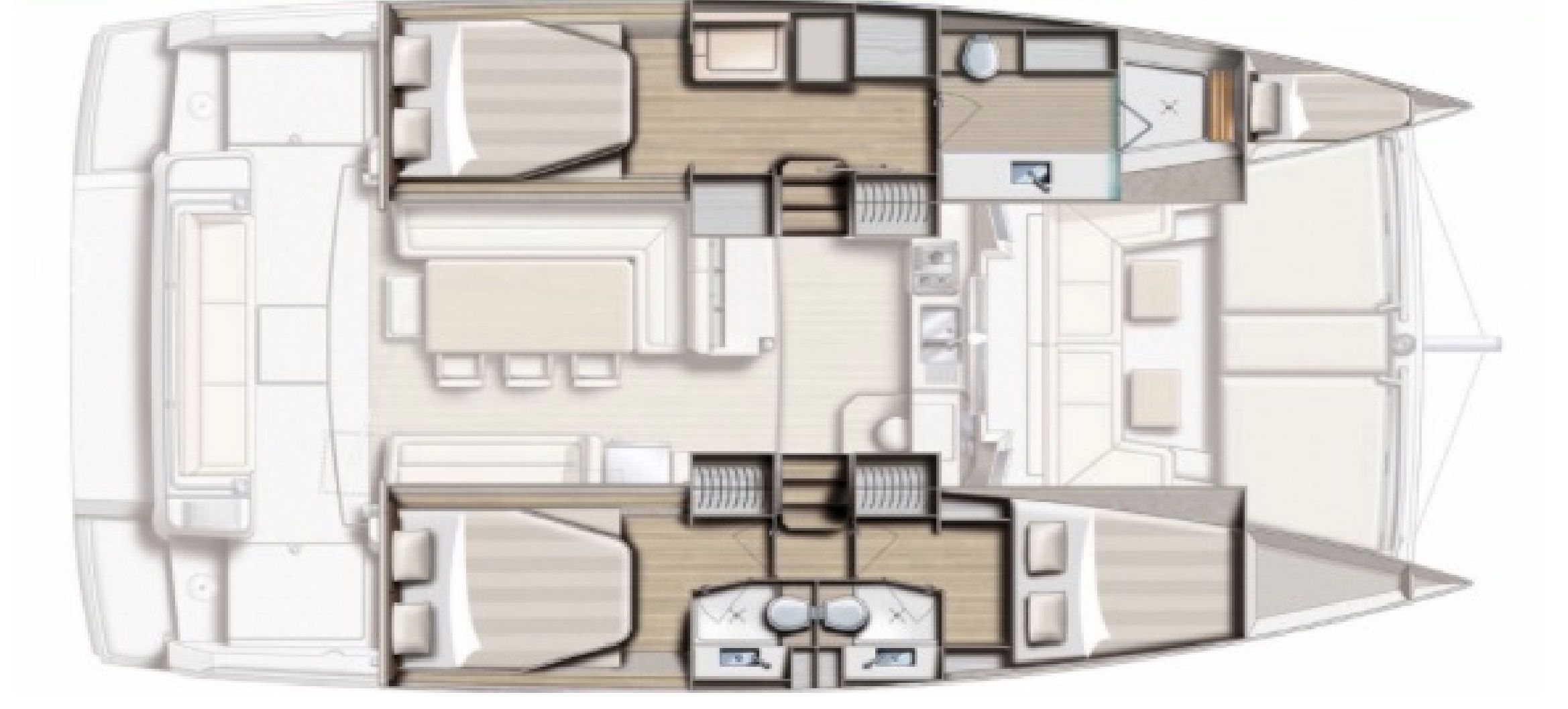 Bali 4.1 – Grundriss 3 Kabinen
