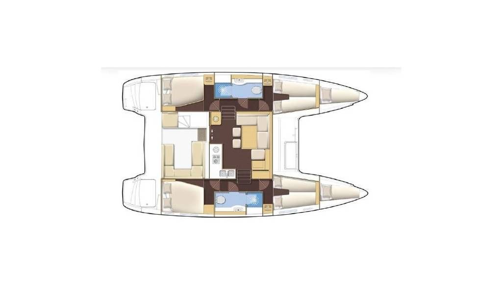 Lagoon 400 (4Cab/2WC) „Senza Tempo“ als Charteryacht