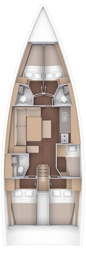 Dufour 470 - (5+1cab/3wc) Sketch