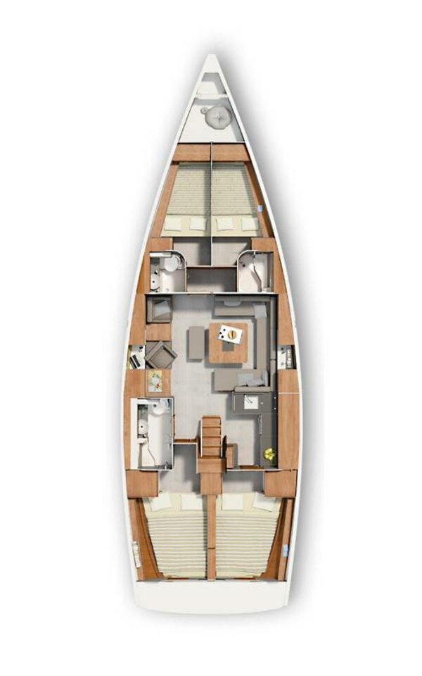 Hanse 455 (4cab/2wc) Sketch