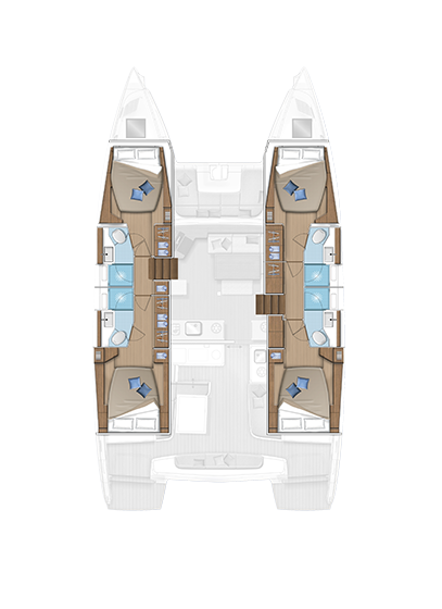 Lagoon 46 (4+2cab) Sketch