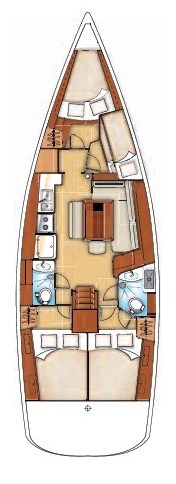 Oceanis 43 (4cab/2wc) Sketch