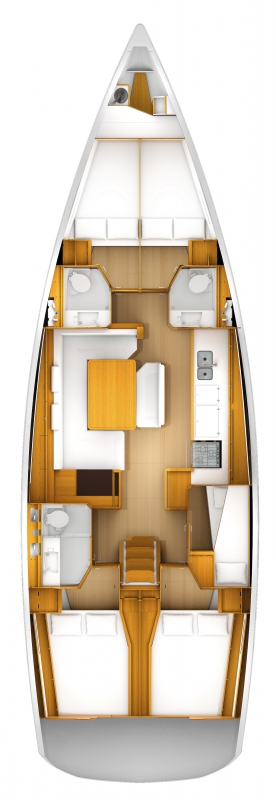 Sun Odyssey 509 (5+1Cab/3WC) Sketch