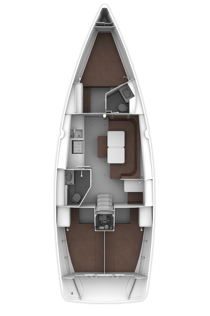 Bavaria Cruiser 41 (3 cab) Sketch