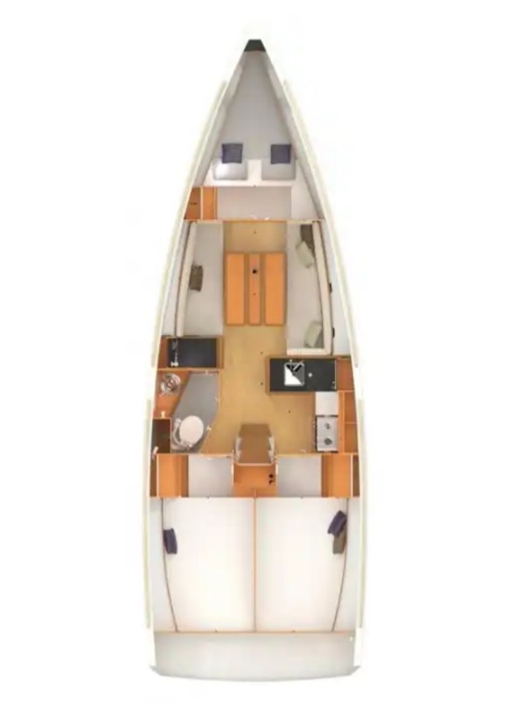 Sun Odyssey 349 (3cab) Sketch