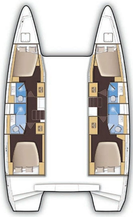 Lagoon 42 (4+2cab/4wc) Sketch