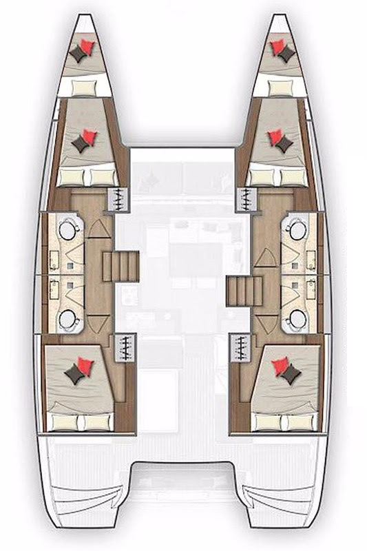 Lagoon 40 (4+2Cab/4wc) Sketch