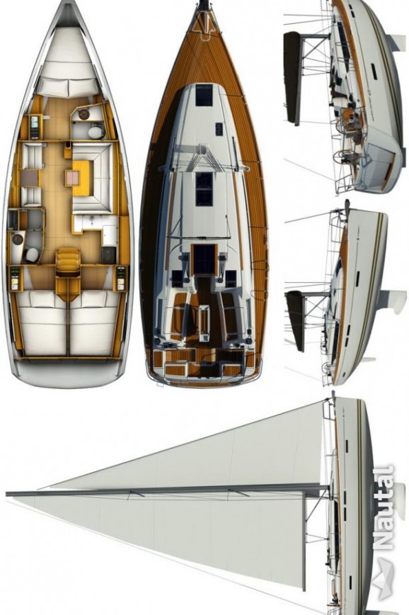 Sun Odyssey 409 (3cab/2wc) Sketch