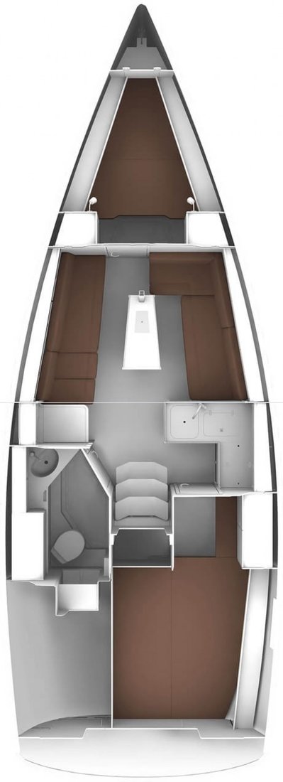 Bavaria Cruiser 34 (2cab) Sketch